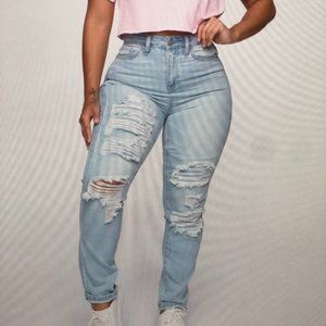 Brand new. Hips Swing Skinny Jeans - Light Blue W.